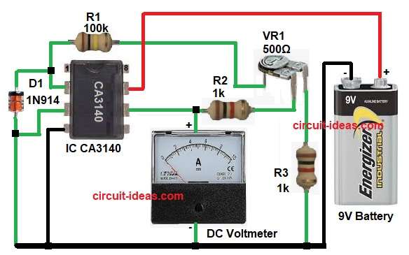 Current to Voltage Converter Circuit Diagram using Op-Amp
