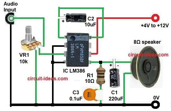 200 Times Voltage Gain Circuit Diagram